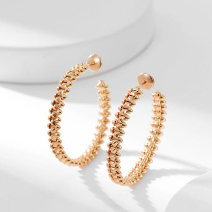[Amore Jewelry]CLASH HOOP LARGE EARRINGS