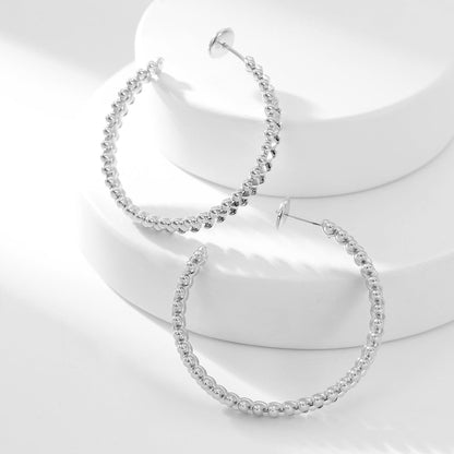 [Amore Jewelry]CLASH HOOP LARGE EARRINGS