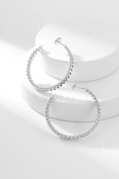 [Amore Jewelry]CLASH HOOP EARRINGS