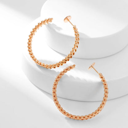 [Amore Jewelry]CLASH HOOP LARGE EARRINGS