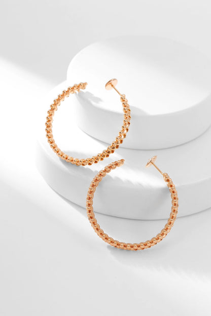 [Amore Jewelry]CLASH HOOP EARRINGS