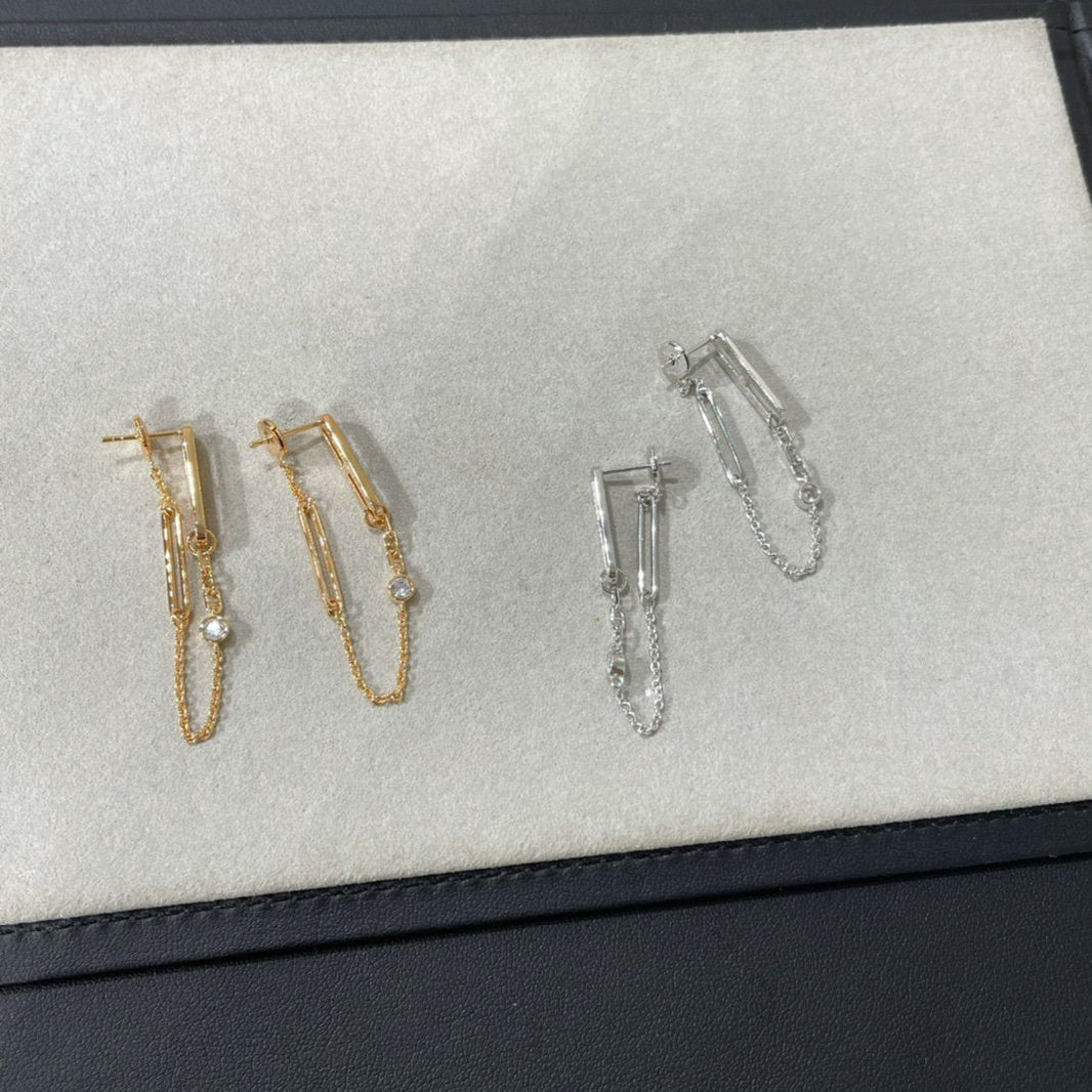 [Amore Jewelry]CHAINE CHAOS DIAMOND DROP EARRINGS