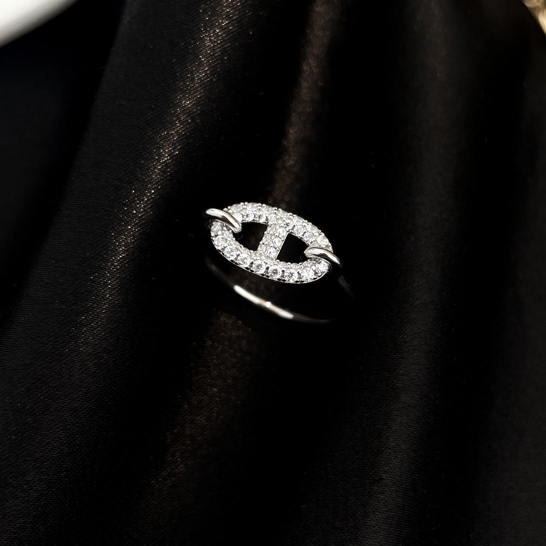 [Amore Jewelry]RONDE SMALL SILVER DIAMOND RING