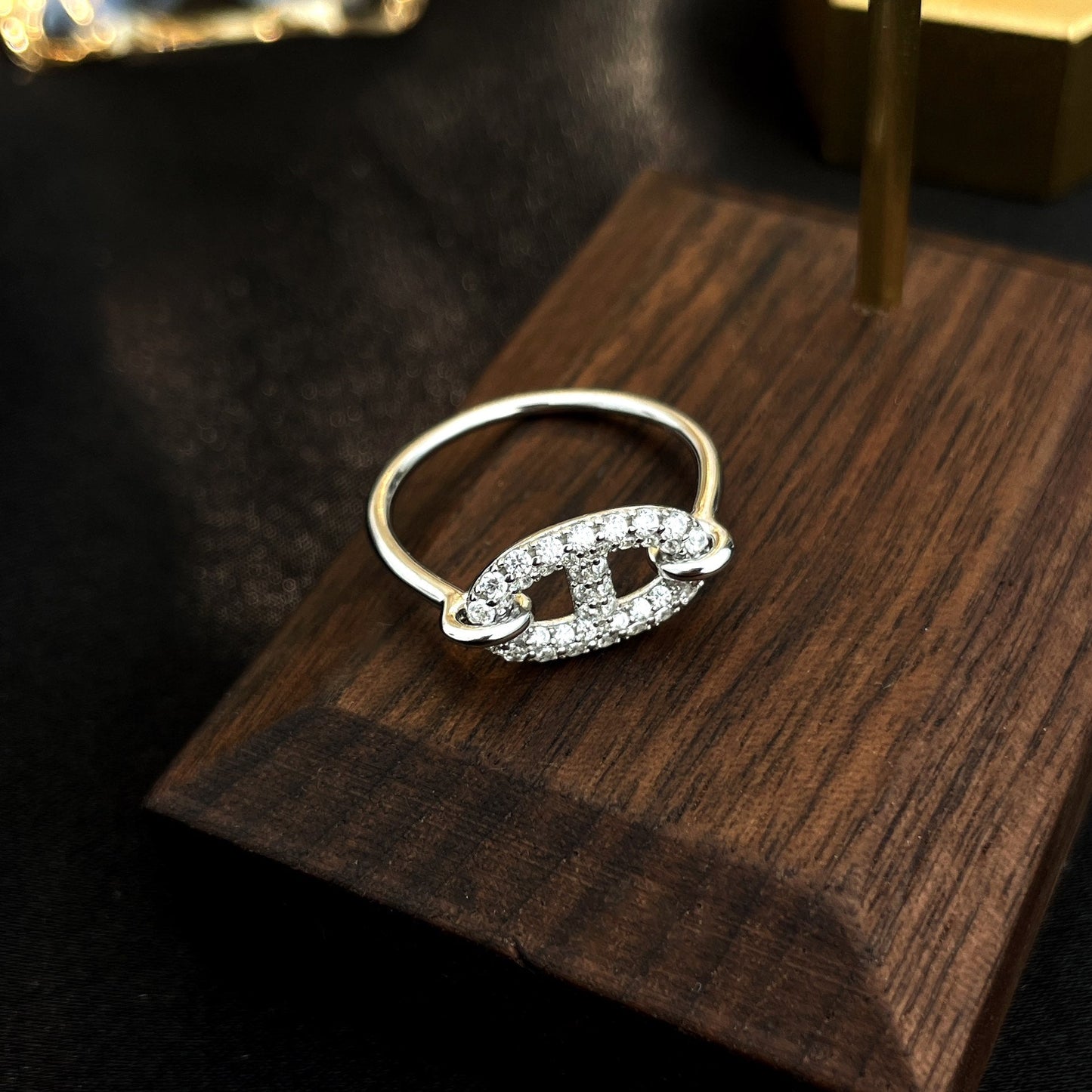 [Amore Jewelry]RONDE SMALL SILVER DIAMOND RING