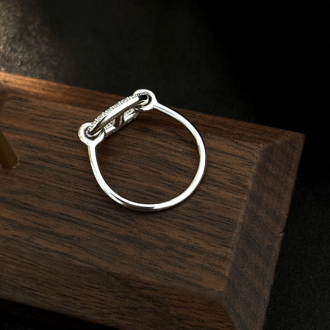 [Amore Jewelry]RONDE SMALL SILVER DIAMOND RING