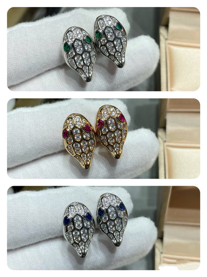 [Amore Jewelry]SERPENT DIAMOND STUD EARRINGS