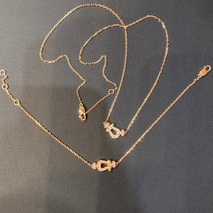 [Amore Jewelry]FORCE 10 DIAMOND PINK GOLD NECKLACE MINI MODEL