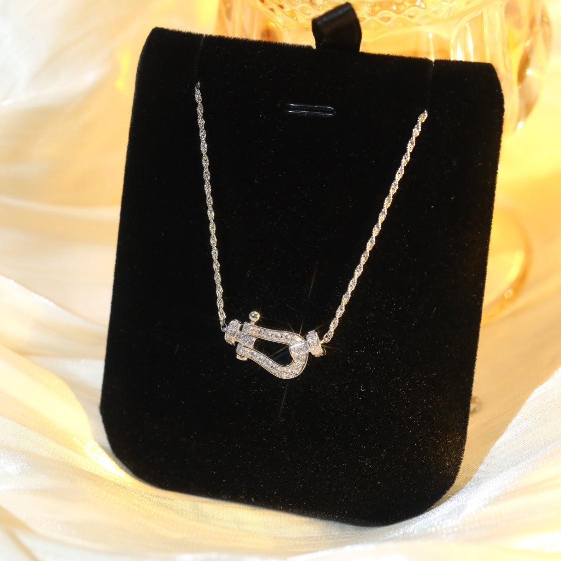 [Amore Jewelry]FORCE 10 DIAMOND SILVER NECKLACE MINI MODEL