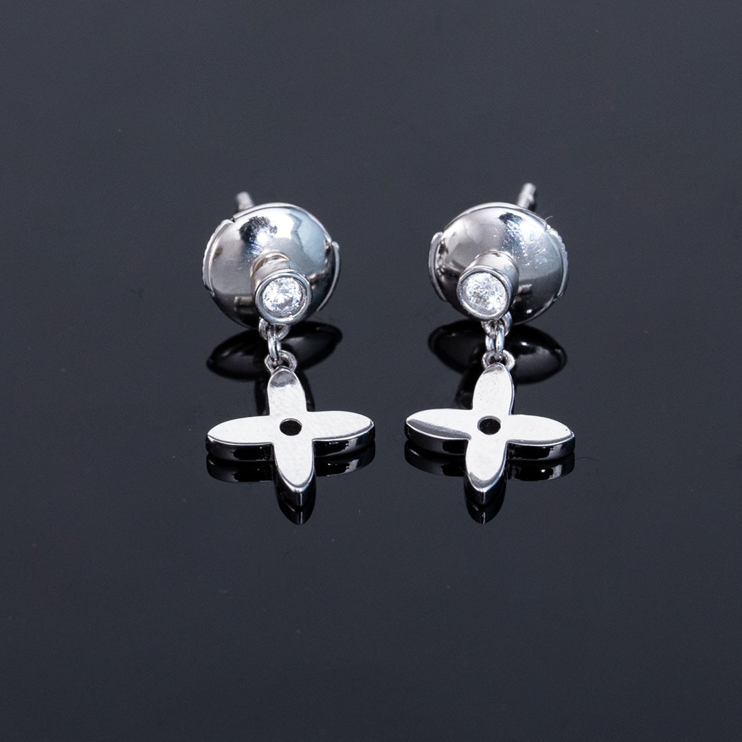 [Amore Jewelry]VIDYLLE SILVER DIAMOND MINI DROP EARRINGS