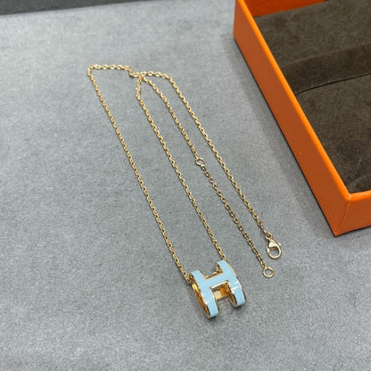 [Amore Jewelry]POP H SKY BLUE NECKLACE