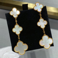 [Amore Jewelry]CLOVER MOP 3 MOTIFS GOLD EARRINGS