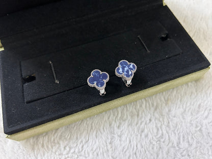 [Amore Jewelry]CLOVER PIETERSITE MEDIUM STUD EARRINGS