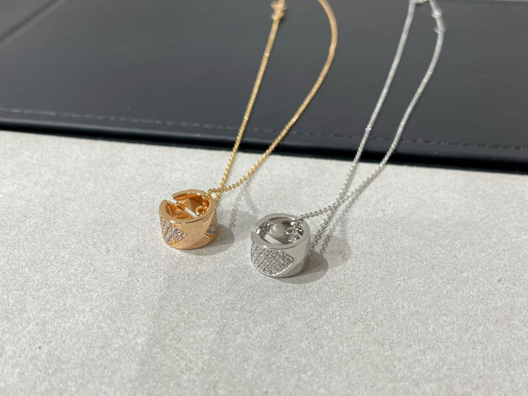 [Amore Jewelry]LIENS EVIDENCE DIAMOND PAVED NECKLACE