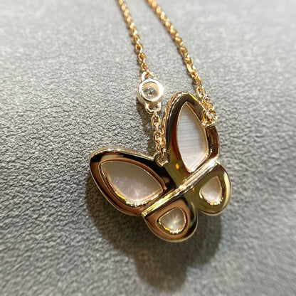 [Amore Jewelry]BUTTERFLY MOP DIAMOND NECKLACE