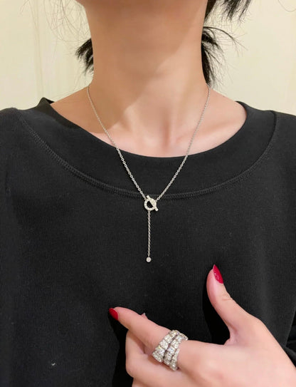 [Amore Jewelry]FINESSE SILVER DIAMOND NECKLACE