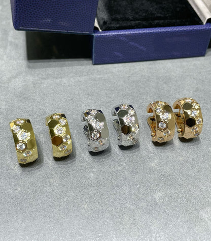 [Amore Jewelry]BEE LOVE DIAMOND HOOP EARRINGS