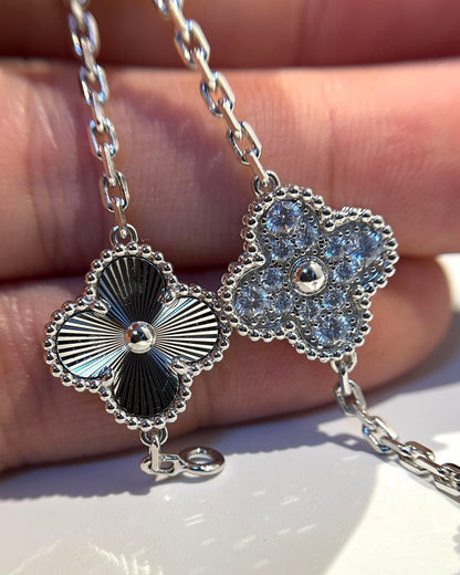 [Amore Jewelry] CLOVER 5 MOTIF LASER BRACELET COLLECTION