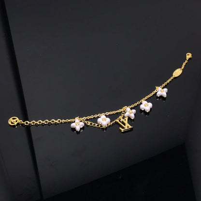 [Amore Jewelry]LOGO 6 MOTIF STAR AND SUN GOLD BRACELET