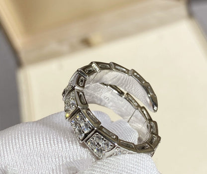 [Amore Jewelry]SERPENTI RING SILVER DIAMOND PAVED
