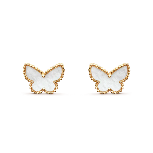 [Amore Jewelry]SWEET BUTTERFLY MOP EARSTUDS