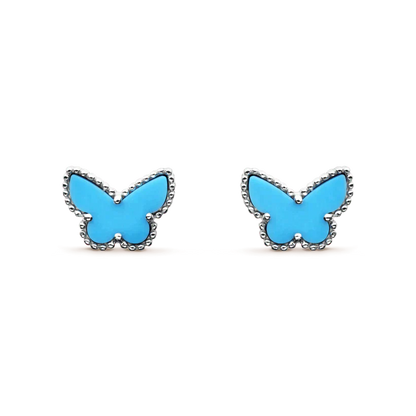 [Amore Jewelry]BUTTERFLY TURQUOISE EARRINGS SILVER