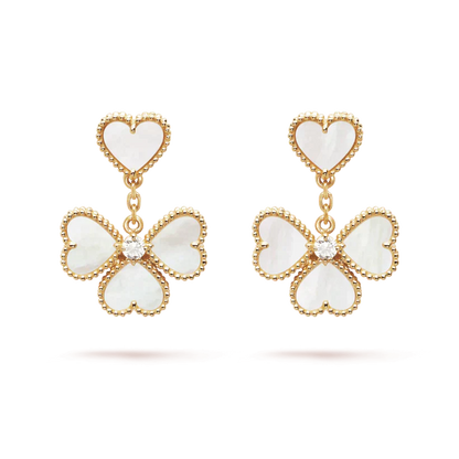 [Amore Jewelry]CLOVER SWEET WHITE MOP EARRINGS