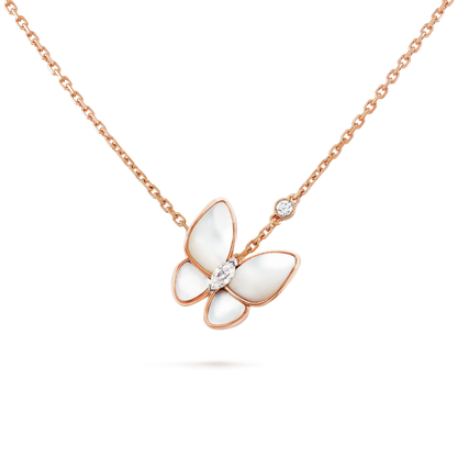 [Amore Jewelry]BUTTERFLY MOP DIAMOND NECKLACE