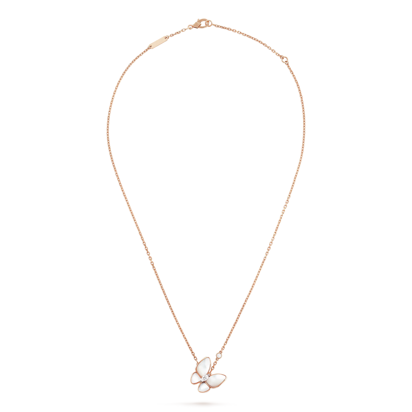 [Amore Jewelry]BUTTERFLY MOP DIAMOND NECKLACE