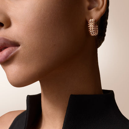 [Amore Jewelry]CLASH 9.2MM DOUBLE ROW EARRINGS