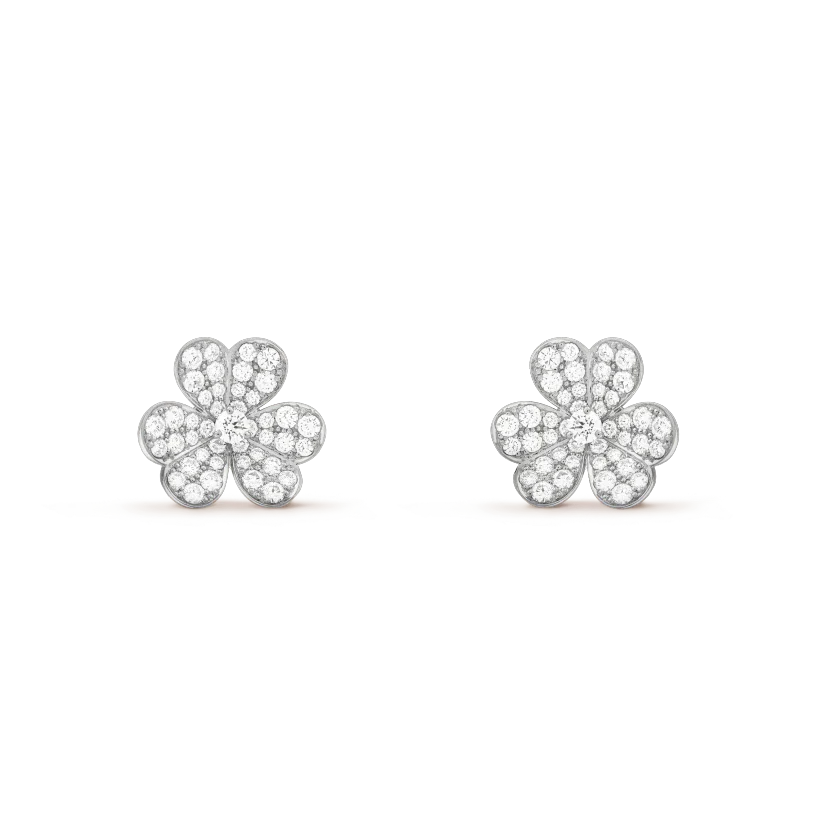 [Amore Jewelry]CLOVER COMOS DIAMOND EARRINGS SILVER