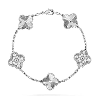 [Amore Jewelry] CLOVER 5 MOTIF LASER BRACELET COLLECTION