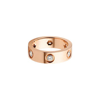 [Amore Jewelry]LOVE 5.5MM 6 DIAMOND RING
