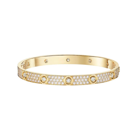 [Amore Jewelry]LOVE BRACELET 6.1MM DIAMOND-PAVED 10 BIG DIAMONDS