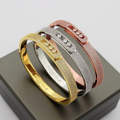 [Amore Jewelry]Move Noa Full Pavé Diamond Bangle Bracelet