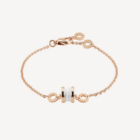 [Amore Jewelry]ZERO 1 SOFT PINK GOLD AND WHITE CERAMIC BRACELET