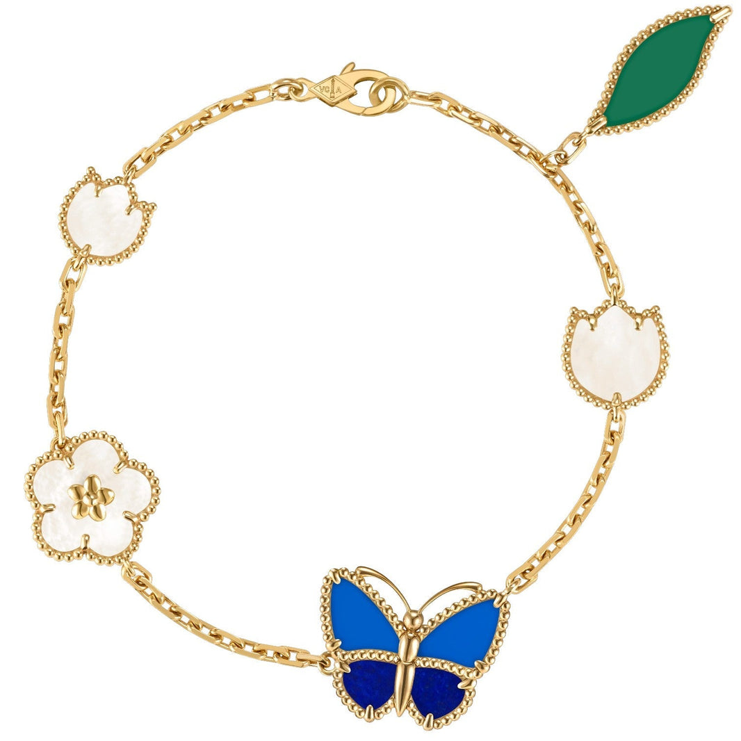 [Amore Jewelry]LUCKY SPRING BUTTERFLY 5 MOTIF BRACELET