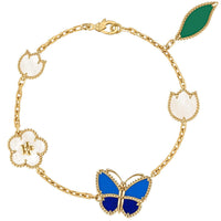 [Amore Jewelry]LUCKY SPRING BUTTERFLY 5 MOTIF BRACELET