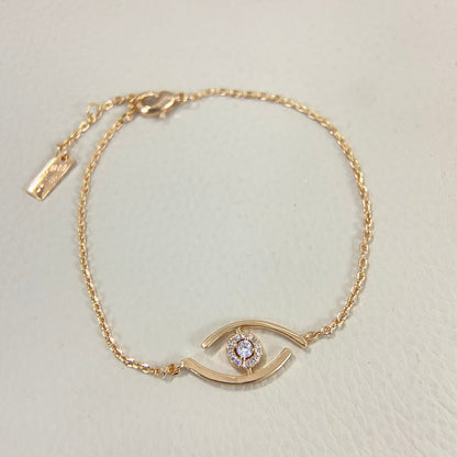 [Amore Jewelry]Lucky Eye Pave-Set Diamond Bracelet