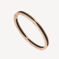 [Amore Jewelry]ZERO 1 PINK GOLD WITH BLACK CERAMIC BRACELET