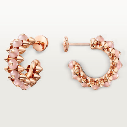 [Amore Jewelry]CLASH 7.9MM AGATE CHALCEDONY EARRINGS