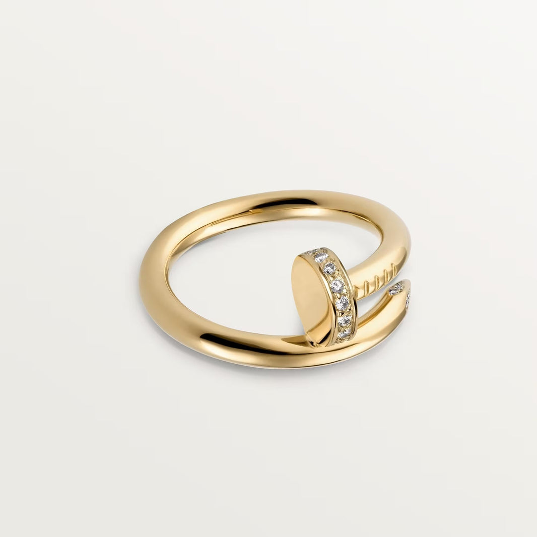 [Amore Jewelry]JUSTE RING 2.6MM HALF DIAMOND