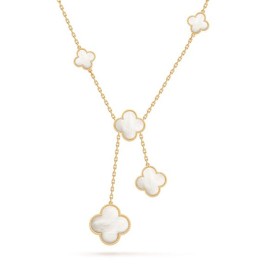 [Amore Jewelry]CLOVER MOTHER OF PEARL NECKLACE 6 MOTIF