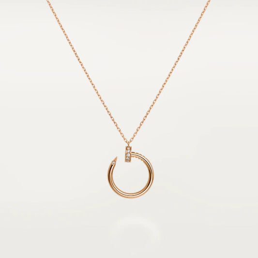 [Amore Jewelry]JUSTE NECKLACE PINK GOLD