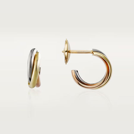 [Amore Jewelry]TRINITY ON DIAMOND MINI EARRINGS