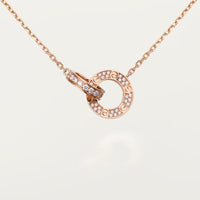 [Amore Jewelry]LOVE  FULL DIAMOND PENDANT NECKLACE