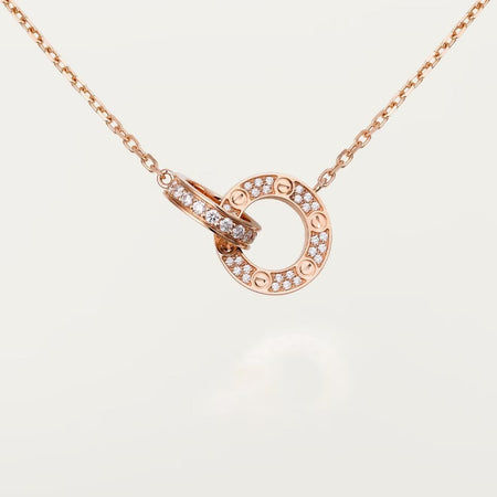 [Amore Jewelry]LOVE  FULL DIAMOND PENDANT NECKLACE