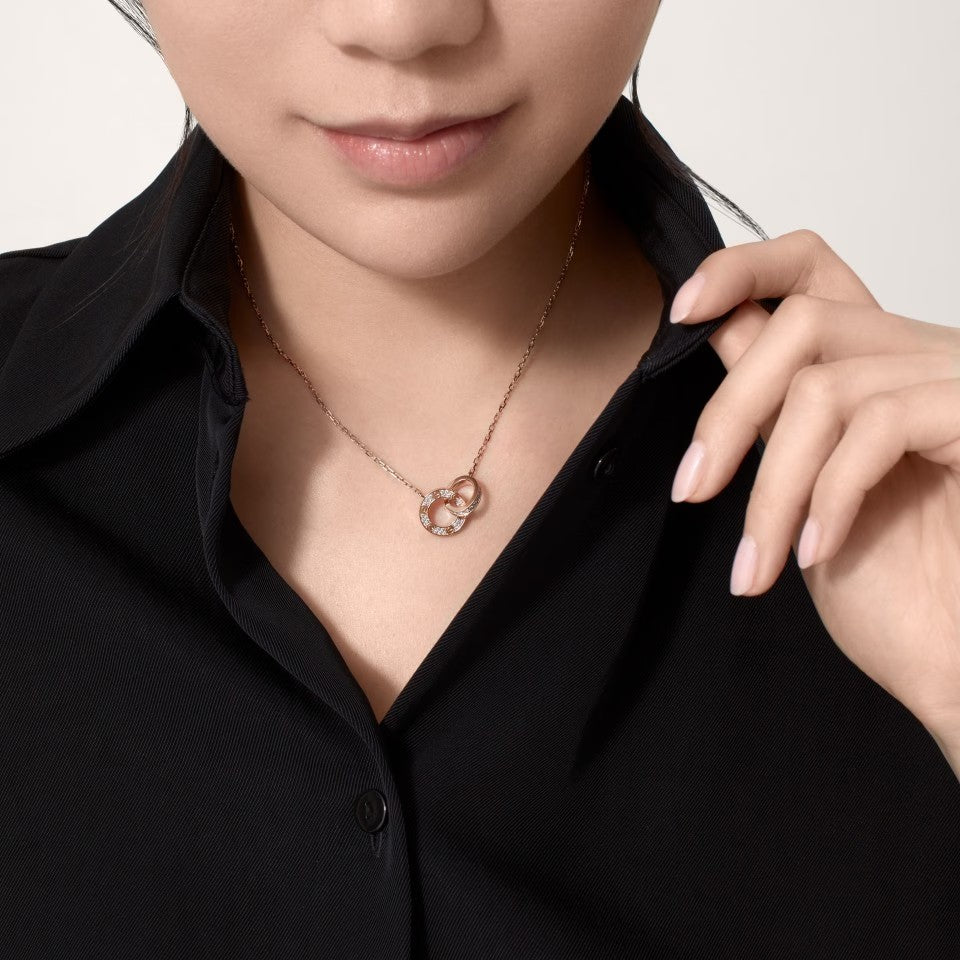 [Amore Jewelry]LOVE  FULL DIAMOND PENDANT NECKLACE