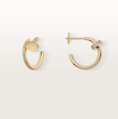 [Amore Jewelry]JUSTE FULL DIAMOND SMALL EARRINGS
