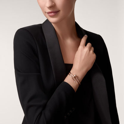 [Amore Jewelry]JUSTE BRACELET 3.5MM DOUBLE ROW DIAMOND