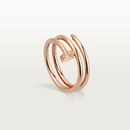 [Amore Jewelry]JUSTE RING 4.8MM HALF DIAMOND